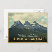 Drie zisters Alberta Canada Briefkaart (Voorkant / Achterkant)