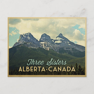 Drie zisters Alberta Canada Briefkaart