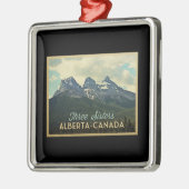Drie zisters Alberta Canada Metalen Ornament (Links)