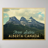 Drie zisters Alberta Canada Poster (Voorkant)