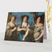 DRIE ZISTERS BESTEMMINGSZISTER WENSKAART KAART (Gele Bloem)