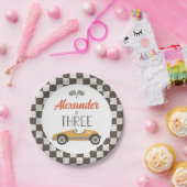 Drie zondagse Borden voor  racewagens Papieren Bordje (Feest)