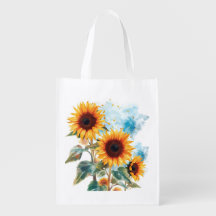 Drie zonnebloemen
