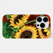 Drie zonnebloemen Case-Mate iPhone case (Achterkant (horizontaal))