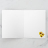 Drie zonnebloemen Design Blank Wenskaart Kaart (Binnen)