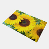 Drie zonnebloemen deurmat (Schuin)