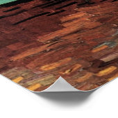 Drie zonnebloemen in een Vaas van Van Gogh Poster (Hoek)