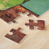 Drie zonnebloemen in een Vase door Vincent van Gog Legpuzzel (Zijkant)