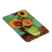 Drie zonnebloemen in een Vase door Vincent van Gog Magneet (Rechterzijde)