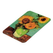 Drie zonnebloemen in een Vase door Vincent van Gog Magneet (Linkerzijde)