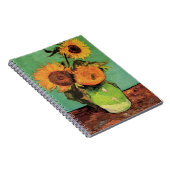 Drie zonnebloemen in een Vase door Vincent van Gog Notitieboek (Rechterzijde)