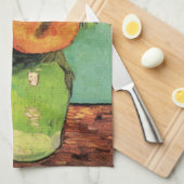 Drie zonnebloemen in een Vase door Vincent van Gog Theedoek (Quarter Fold)