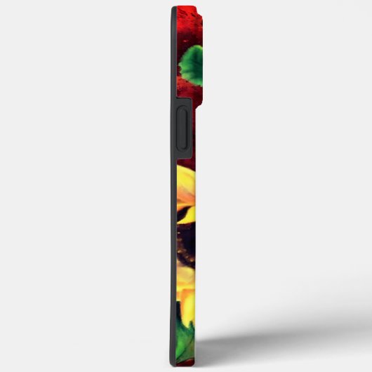 Drie Zonnebloemen iPhone Case (Achterkant / Rechts)