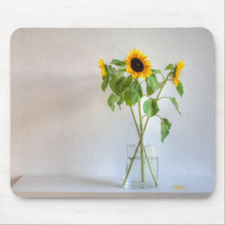 Drie zonnebloemen muismat