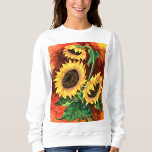 Drie Zonnebloemen Sweatshirt