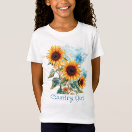 Drie zonnebloemen t-shirt