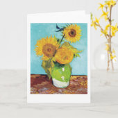 Drie zonnebloemen, Van Gogh Kaart (Gele Bloem)