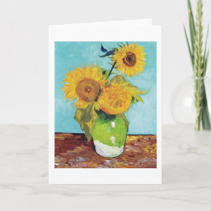 Drie zonnebloemen, Van Gogh Kaart