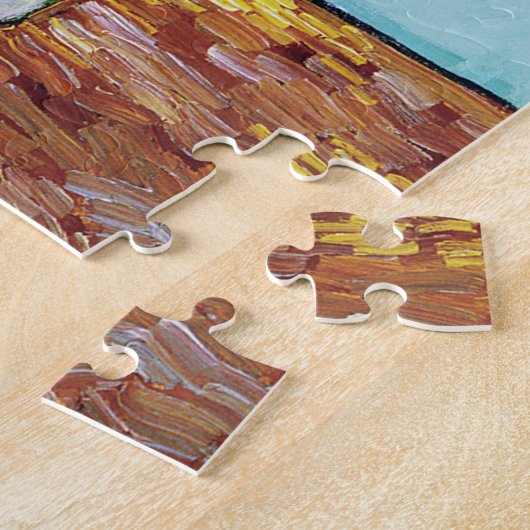 Drie zonnebloemen, Van Gogh Legpuzzel (Zijkant)