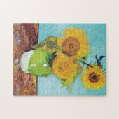 Drie zonnebloemen, Van Gogh Legpuzzel (Horizontaal)