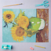 Drie zonnebloemen, Van Gogh Tissuepapier (Craft)