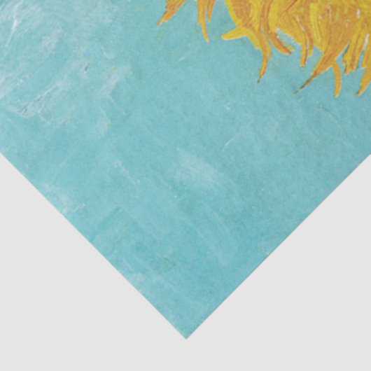 Drie zonnebloemen, Van Gogh Tissuepapier (Detail)