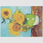 Drie zonnebloemen, Van Gogh Tissuepapier (Voorkant)