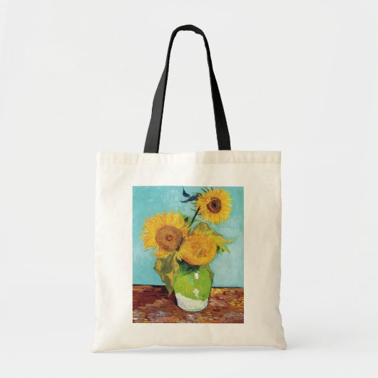 Drie zonnebloemen, Van Gogh Tote Bag (Voorkant)