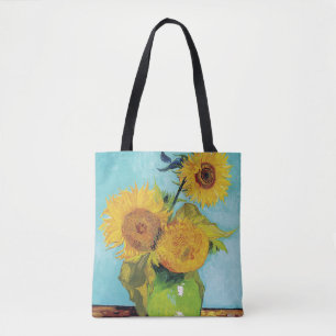Drie zonnebloemen, Van Gogh Tote Bag
