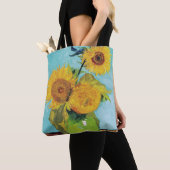 Drie zonnebloemen, Van Gogh Tote Bag (Dichtbij)