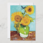 Drie zonnebloemen | Vincent van Gogh (Voorkant)