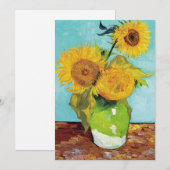 Drie zonnebloemen | Vincent van Gogh (Voorkant / Achterkant)