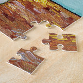 Drie zonnebloemen | Vincent van Gogh Legpuzzel (Zijkant)