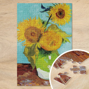 Drie zonnebloemen   Vincent Van Gogh Legpuzzel