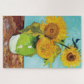 Drie zonnebloemen | Vincent Van Gogh Legpuzzel (Horizontaal)