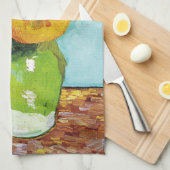 Drie zonnebloemen | Vincent van Gogh Theedoek (Quarter Fold)