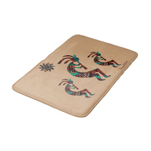 Drie Zuidwest Kokopelli Bath Mat (Gekanteld)