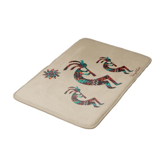 Drie Zuidwest Kokopelli Bath Mat (Gekanteld)