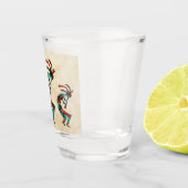 Drie Zuidwest Kokopelli en Sun Shot glass Shot Glas (Rechts)