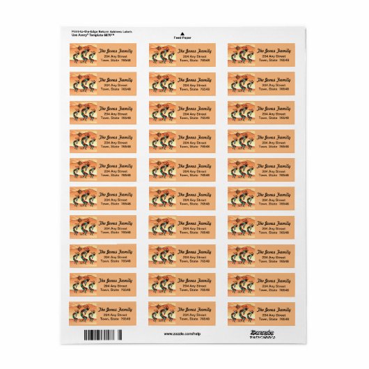 Drie Zuidwest Kokopelli Label (Full Sheet)