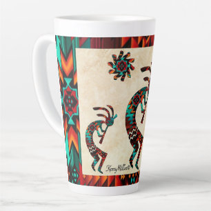 Drie Zuidwest Kokopelli Latte Mok