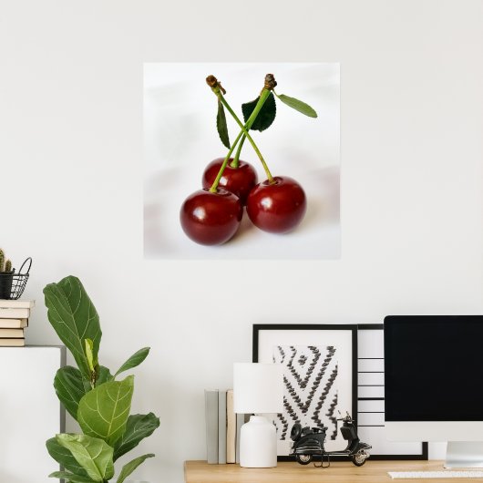 drie zure kersen poster (Thuiskantoor)