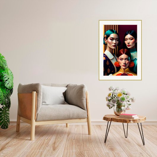 Drie zussen - Canvas Art Print