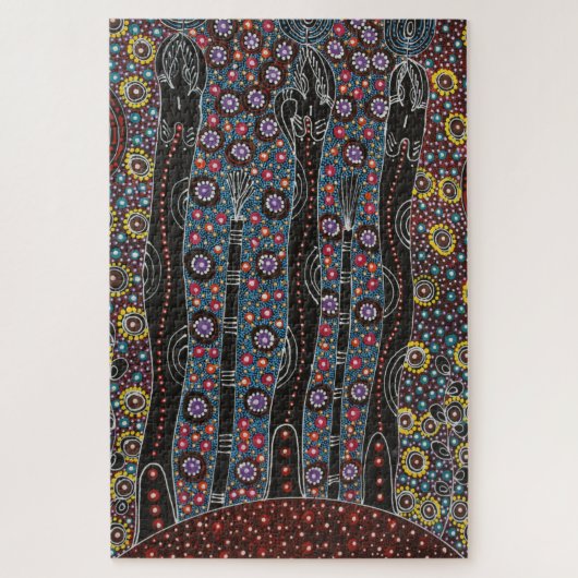 Drie zussen die dromen van Cindy Wallace Legpuzzel (Verticaal)