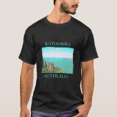 Drie zussen Katoomba bergen Australië reizen T-shirt (Voorkant)