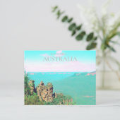 Drie zussen Katoomba schilderachtig Australië Briefkaart (Staand voorkant)