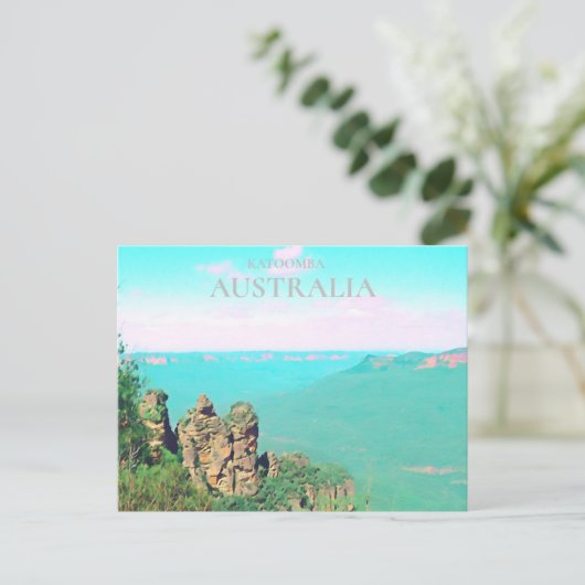 Drie zussen Katoomba schilderachtig Australië Briefkaart (Staand voorkant)