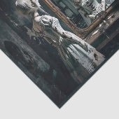 Drie zussen. Spook in de spiegel Tissuepapier (Detail)