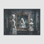 Drie zussen. Spook in de spiegel Tissuepapier (Voorkant)