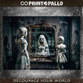 Drie zussen. Spook in de spiegel Tissuepapier